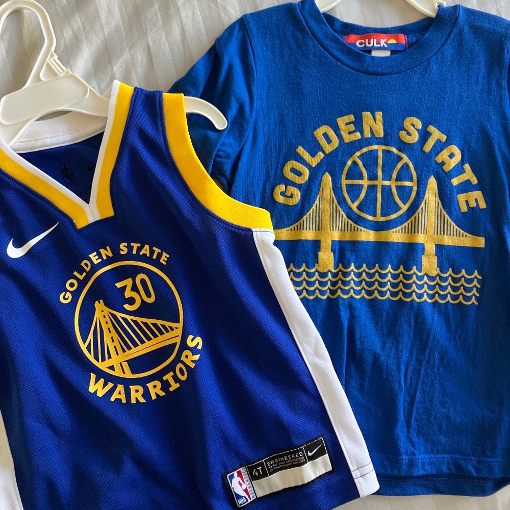Boy’s golden state warriors jersey and shirt